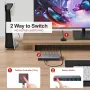 iNTEK USB DP KVM суич 2-в-1, с USB 3.0 разпределение и превключване за 2 компютъра към 1 монитор, снимка 5