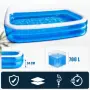 Надуваем градински басейн 262x175x50 см – голям семеен PVC басейн за деца и възрастни, 700 л, снимка 2