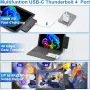 USB-C хъб 8 в 1 за Microsoft Surface Pro 12 (2025) с Thunderbolt 4, HDMI 4K и LAN, снимка 4