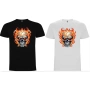 Нова детска тениска Skull On Fire - Череп в черен или бял цвят, снимка 1