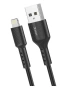 USB-Lightning кабел, дължина 1 метър, X-Start, съвместим с iPhone, пренос на данни и мощност 20 W, ч, снимка 1