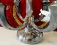 Посребрен свещник петица Art Deco,печат. , снимка 2