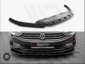 Преден лип спойлер за пасат б8 / vw passat b8 lip spoiler / добавка за предна броня / нож, снимка 1
