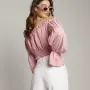 Розова елегантна блуза , снимка 1