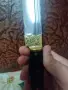 Красив ловен майсторски нож,закален, дръжка кориан., снимка 4