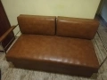 Диван 2- ка, естествена кожа, снимка 1