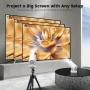 Мини проектор, интелигентен 4K 1080P WIFI 6 Bluetooth 5.4 (HY300 Plus), снимка 6
