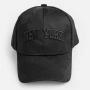 Мъжка шапка Jockey черна с бродерия New York_1261201, снимка 2