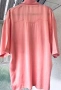 Alberto Fabiani 100% коприна – luxury oversized риза в цвят Peach Amber Италия, снимка 7