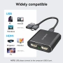DGYBDFC USB-C към 2 HDMI адаптер – Dual Monitor, 4K + 1080P, MST/SST, снимка 4