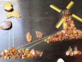 Картина с балтийски кехлибар на дърво 16*24.5 см, снимка 2
