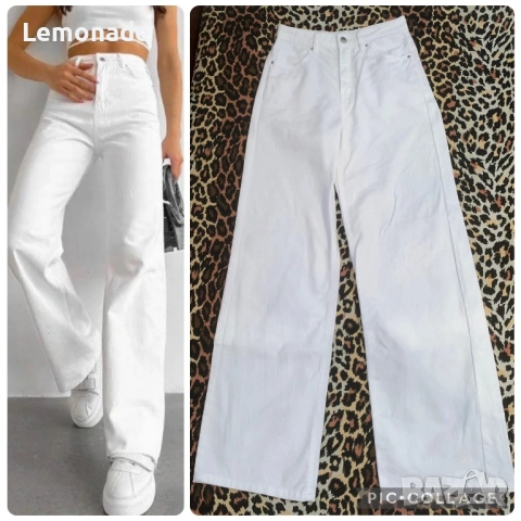 Нови бутикови дънки wide leg и mom jeans xs размер , снимка 5 - Дънки - 50182293