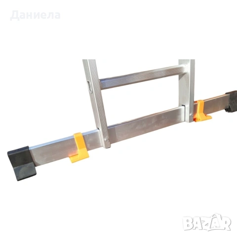 Мултифункционална алуминиева съчленена стълба 4х3 (3.60 м) със стоманени платформи, снимка 9 - Други стоки за дома - 54481291