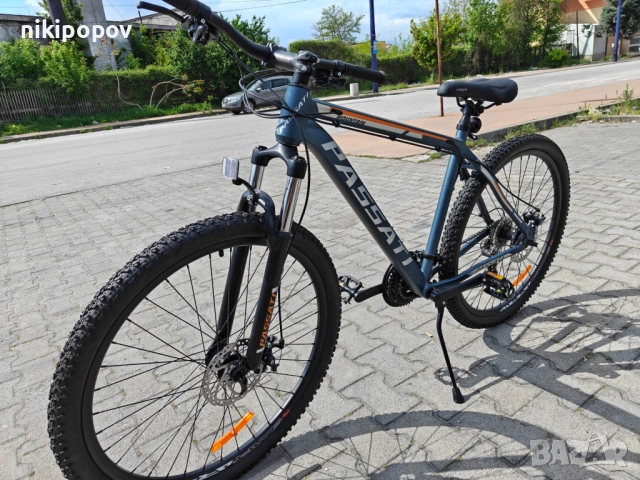 BG Алуминиев велосипед 27.5" PASSAT сив, снимка 7 - Велосипеди - 54398958