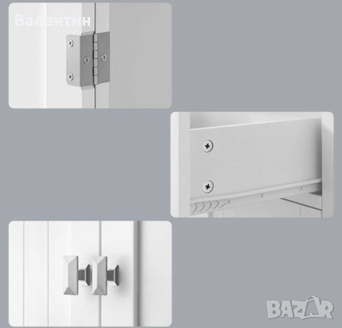 Висок шкаф с рафтове  VASAGLE, снимка 11 - Шкафове - 55046913
