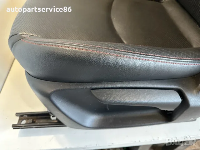 Предна лява седалка черна кожа за Mazda 3 2.2D (2015) #212888, снимка 2 - Части - 55564673