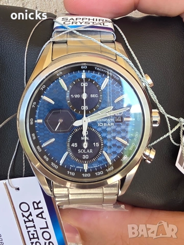 Seiko SSC801P1 Macchina Sportiva Solar, снимка 7 - Мъжки - 55280112