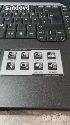 Голям лаптоп FUJITSU-amilo xi3650 18,4 in. цена 70евро, снимка 3 - Лаптопи за дома - 55103891