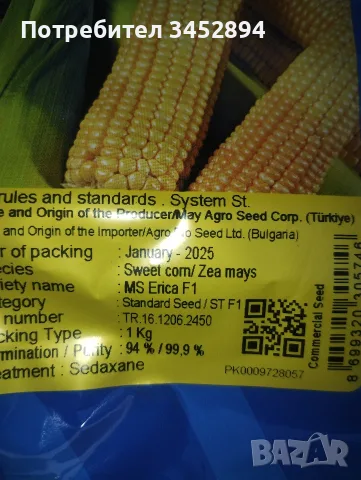 Продавам сладка царевица .