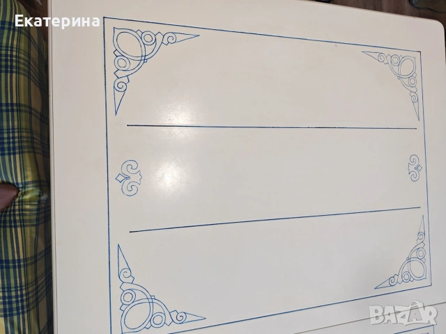 Трапезна маса с орнамент., снимка 5 - Маси - 55241583