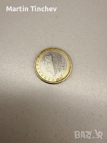 Монета номинал 1€ Холандия, снимка 2 - Нумизматика и бонистика - 54509527