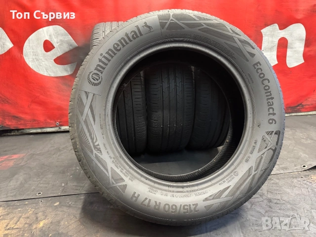 215 60 17, Летни гуми, Continental EcoContact6, 4 броя, снимка 5 - Гуми и джанти - 54941685
