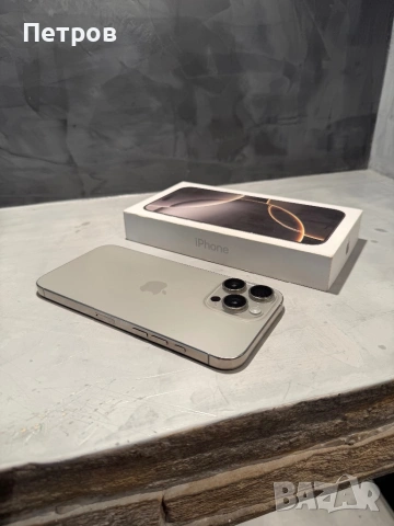 КАТО ЧИСТО НОВ Iphone 16 Pro Max Natural, снимка 2 - Apple iPhone - 54690554