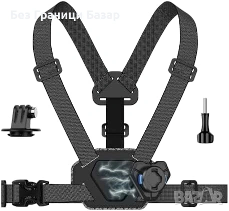 Нов Магнитен нагръден колан за GoPro DJI Osmo Action екшън камера фото и видео влог