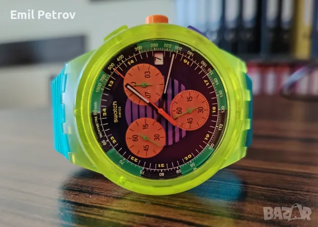 Часовник Swatch Neon Wave SUSJ404, снимка 2 - Мъжки - 55584931