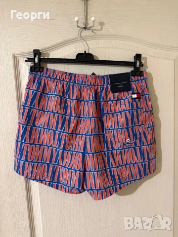 Нови мъжки шорти/бански Tommy Hilfiger, S размер, снимка 2 - Бански - 54978133