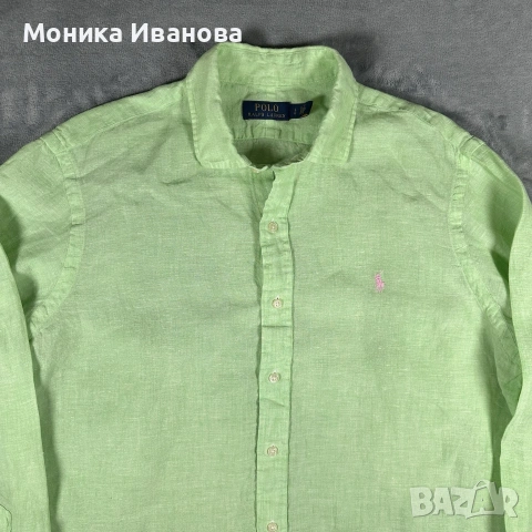 Polo Ralph Lauren - 100% лен, снимка 3 - Ризи - 51175712