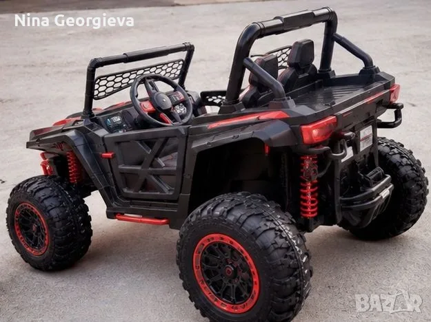 Детско електрическо бъги 4×4 с дистанционно, LED, USB и MP3 – 4 мотора, снимка 3 - Други - 55420926