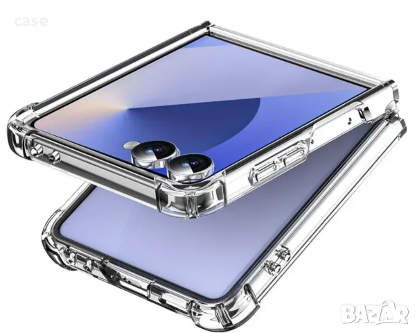 Samsung galaxy Z flip 8/7/6 magsafe ударо-устойчив кейс прозрачен, снимка 5 - Калъфи, кейсове - 55550356