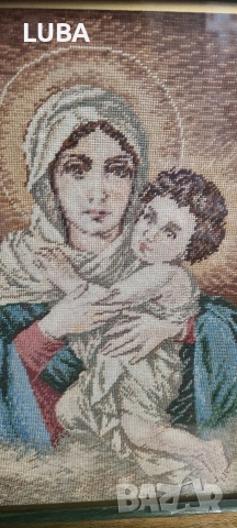 гоблен "Мадоната с Младенеца", снимка 4 - Гоблени - 53962745