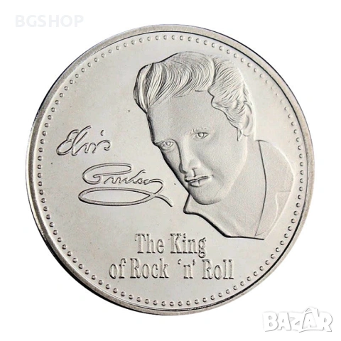 Монета Elvis Presley / Елвис Пресли - Silver, снимка 4 - Нумизматика и бонистика - 54944273