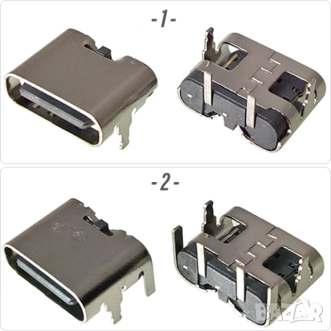 Букса конектор USB Type-C  4 pin 2 pin , Waterproof IP67-IP68 panel mount, снимка 2 - Ремонт на друга електроника - 50423467