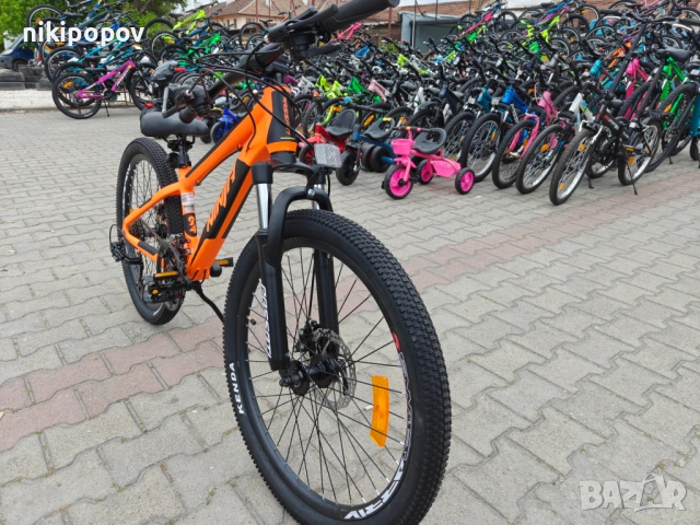 BG Алуминиев велосипед 24" NINJA оранж, снимка 4 - Велосипеди - 54493419