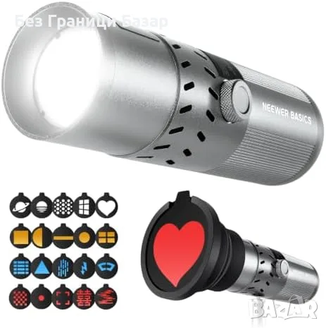 Нова Портативна RGB LED светлина NEEWER FL20 20W за TikTok YouTube студио