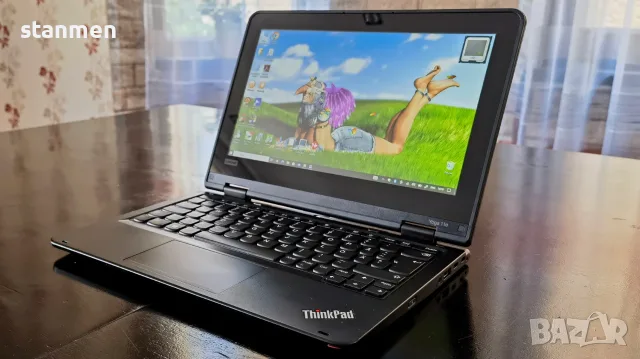 Продавам Гаранционен Touchscreen Lenovo Yoga 11e/IPS11.6сKам/4CoreUp2.7ghz/8gbDDR4/SSD256gb/НоваБат/, снимка 2 - Лаптопи за работа - 55312141