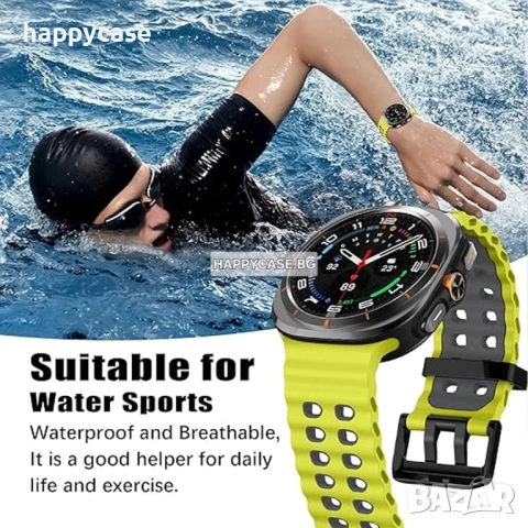 Samsung Galaxy Watch Ultra 47 mm 2025 / 2024 / MARINE Силиконова каишка, снимка 5 - Каишки за часовници - 54358102