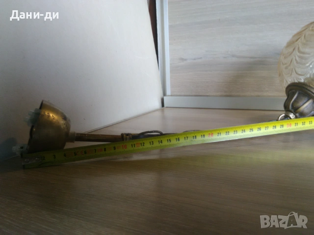 Абажур от месинг (бронз) внос от Нидерландия , снимка 4 - Полилеи - 55132954