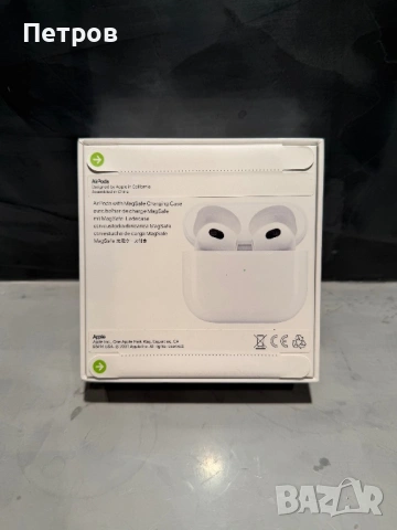 100% оригинални ЧИСТО НОВИ Apple Airpods 3 gen , снимка 2 - Bluetooth слушалки - 54512419