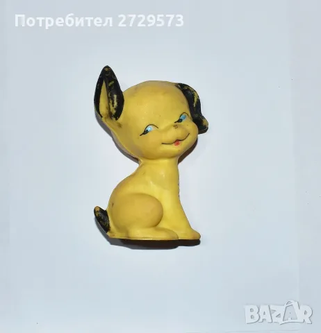Стара гумена играчка - Куче, Кученце 