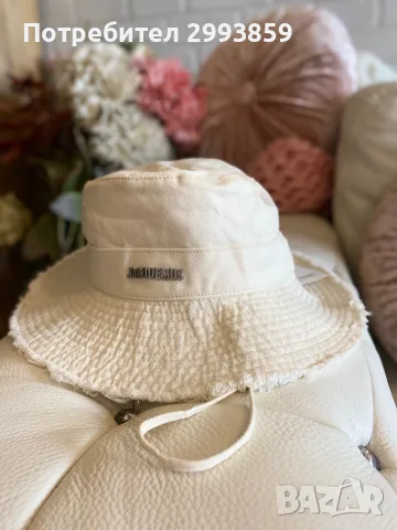шапка JACQUEMUS Le Bob Artichaut bucket hat, снимка 6 - Шапки - 55349740