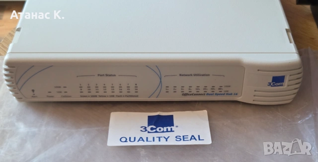 Хъб: 3com OfficeConnect 16 port Dual Speed Hub - Неизползван , снимка 2 - Суичове - 54954898