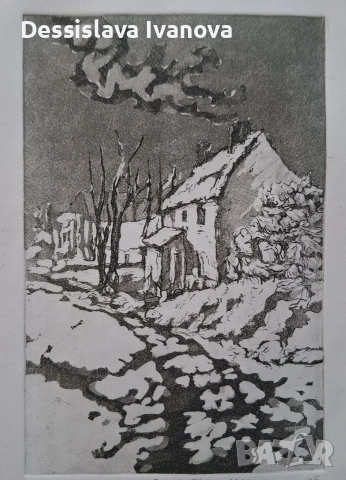 Картини. Оригинална графика/линогравюра/акватинта/суха игла/офорт/литография, снимка 6 - Други ценни предмети - 55075377