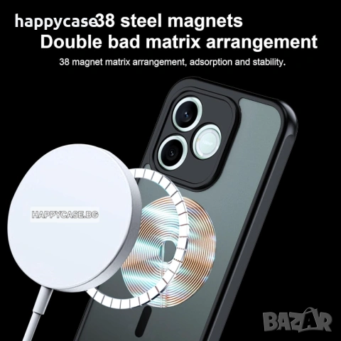 Honor 600 Pro / 600 / 600 Lite / FROSTED MAGSAFE Матов кейс гръб калъф, снимка 2 - Калъфи, кейсове - 54559426