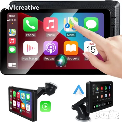 7 INCH Wireless ANDROID AUTO/APLE CARPLAY, снимка 11 - Аксесоари и консумативи - 55153017