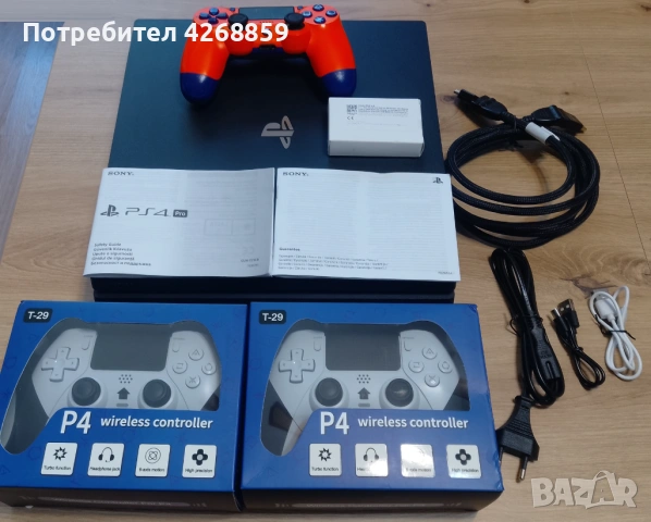 Хакнат PlayStation 4 PS4 Pro 1TB SW 11.00 + GoldHEN + 3 джойстка + 15 игри