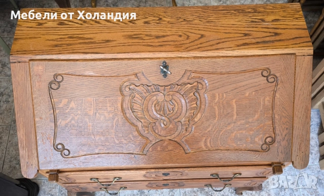 Дъбов секретер Луи, снимка 10 - Бюра - 54867646